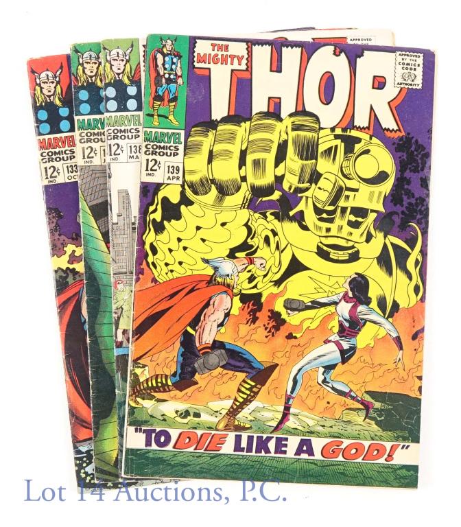 Marvel Comics The Mighty Thor #133 #136 #138 #139 (1 of 10)