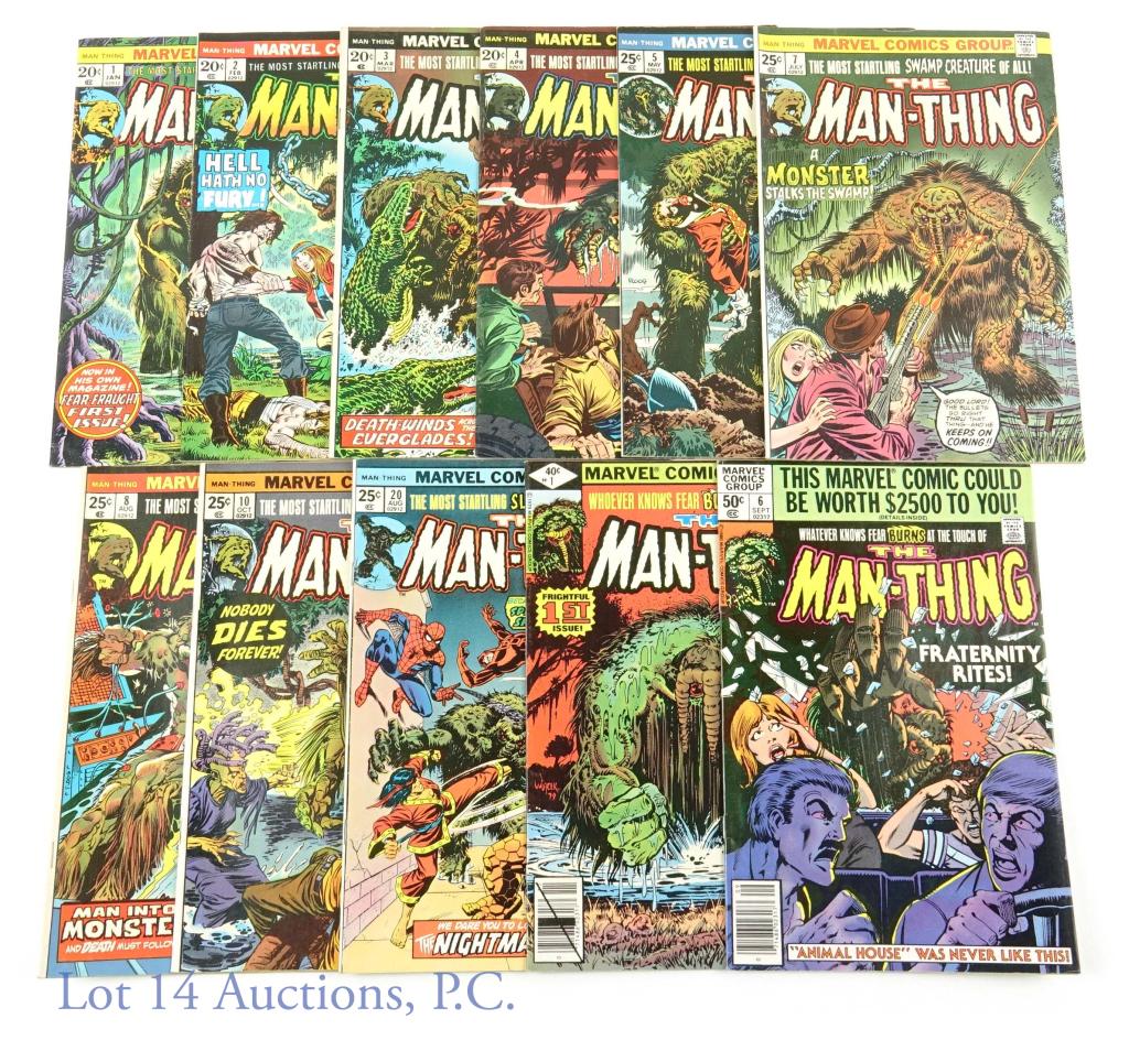 Marvel Comics The Man-Thing #1-5 #7-8 #10 #20 (11) (1 of 12)