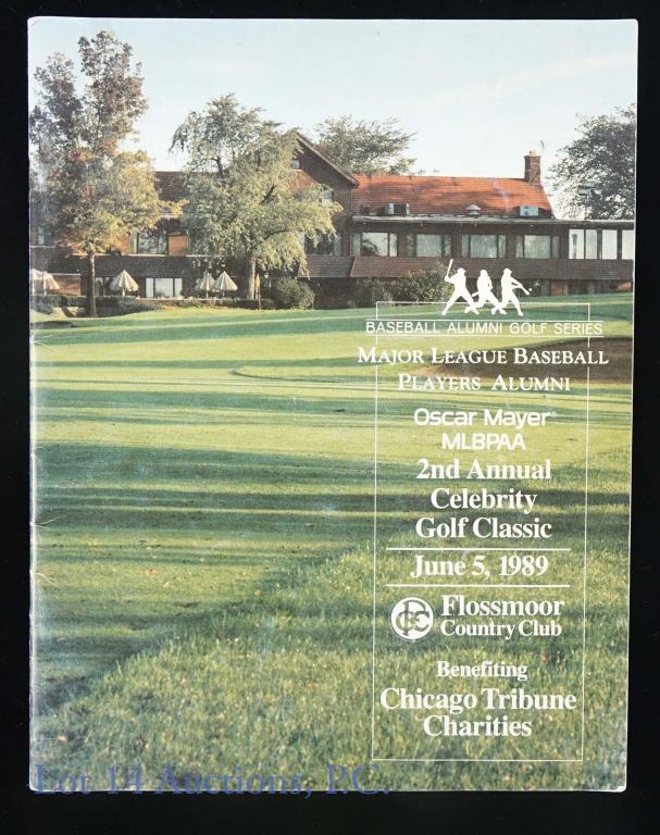 Golf Brochure (Signed by 30+ MLB Players 6 HoF): Signed Celebrity Golf Brochure (30+ MLB Players). 2nd Annual Celebrity Golf Classic (June 5, 1989) brochure signed by over 30+ MLB players. Includes Bill Freehan, Ned Garver, Bob Will, Bobby Shantz, J