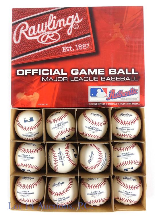 Douzaine Balles Baseball MLB Rawlings - Officielles, Neuves Sous Emballage