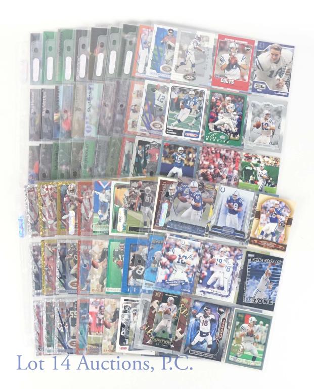 Modern NFL Football Cards (170): (170) modern NFL football cards. Peyton Manning, Tim Brown, Randall Cunningham and more!