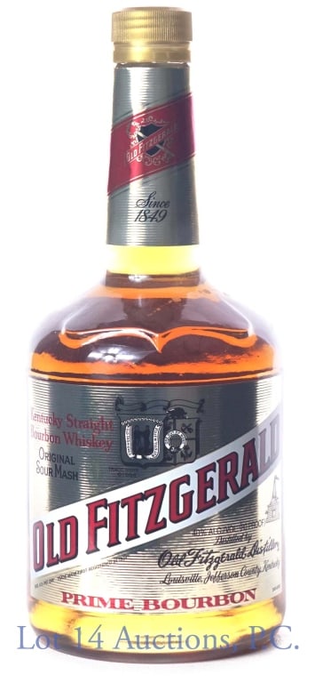 Old Fitzgerald Prime Bourbon (Squat Bottle): Old Fitzgerald Kentucky straight prime bourbon whiskey. 40% abv. 80 proof. 750 ml.