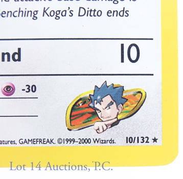 Pokemon card: Koga's Ditto 10/132