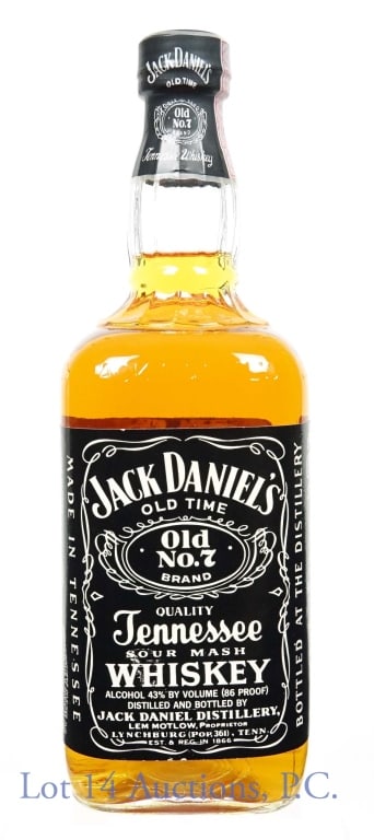 Jack Daniel's Whiskey - Fake Seal: Jack Daniel's Old No. 7 Tennessee sour mash whiskey. 86 proof. 750 ml. Fake seal over cap and top of neck.