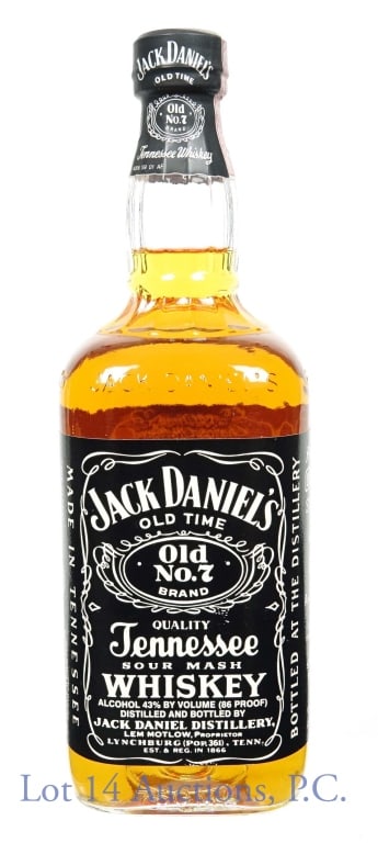 Jack Daniel's Whiskey - Fake Seal: Jack Daniel's Old No. 7 Tennessee sour mash whiskey. 86 proof. 750 ml. Fake seal over cap and top of neck.