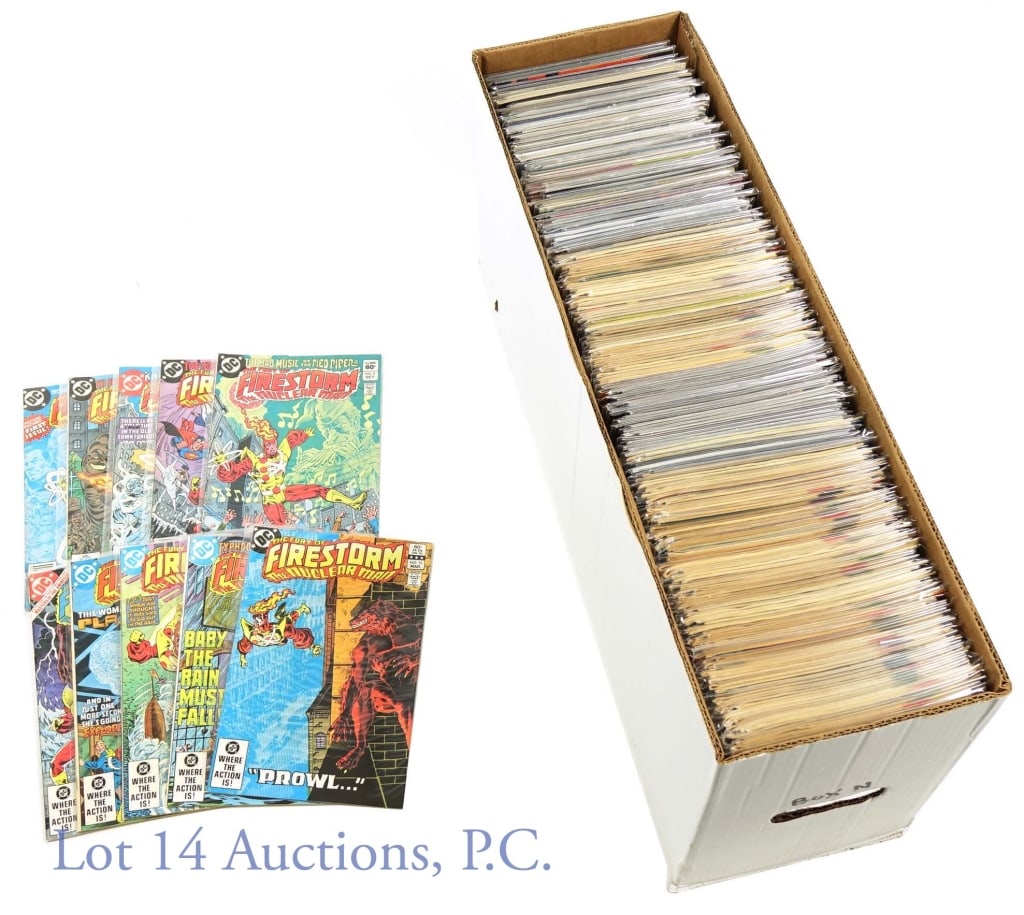DC / Marvel / First Comics (200+) (Box U): DC / Marvel / First Comics (200+) (Box U). Includes Firestorm, Night Force, Omega Men, Deadman, Star Trek, Justice League America, Green Lantern, Tales Of Green Lantern, Jon Sable Freelance, Sabre, Vi