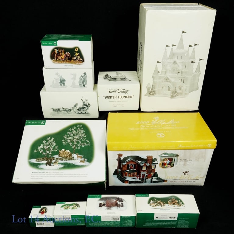 Dept 56 Snow Village Pieces **: ** We strongly encourage local pickup - Shipping will be voluminous and costly. We have not checked each piece for damage or condition. Sold as is. ** Snow Carnival Ice Palace (54850) ****** Snow Carn