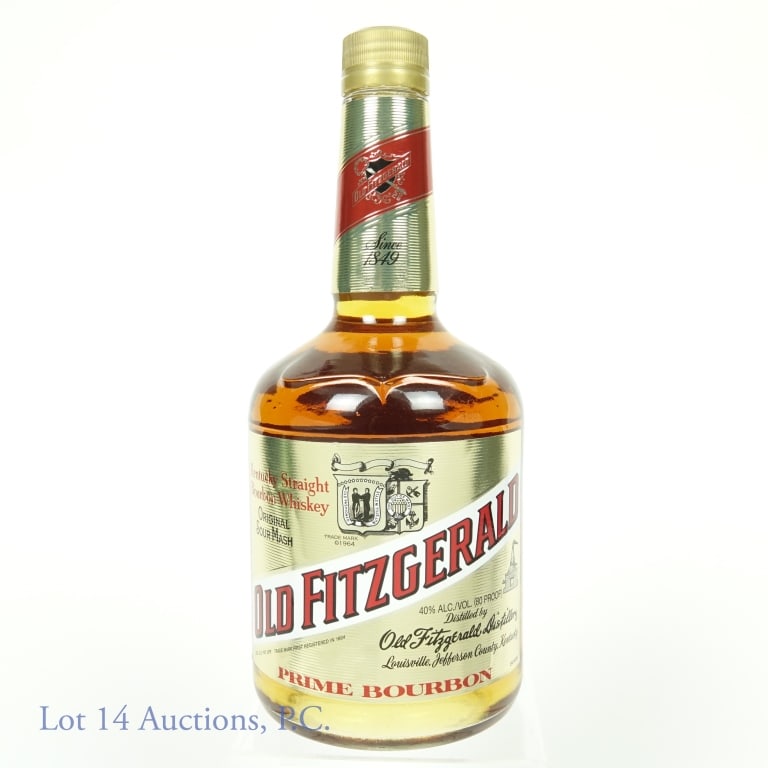 Old Fitzgerald Prime Bourbon - Squat Bottle: Old Fitzgerald Kentucky Straight Bourbon Whiskey Prime Bourbon. 80 proof, 750ml. Squat bottle.