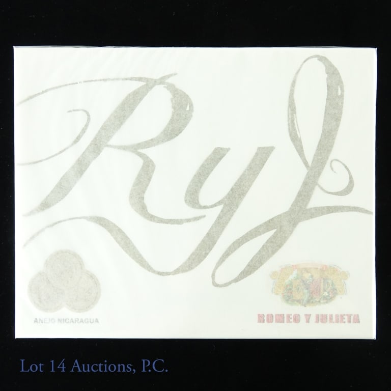 Romeo y Julieta Piramide Cigars (20): Sealed box of 20 Romeo y Julieta piramide cigars. 52 x 6-1/8. Anejo Nicaragua.