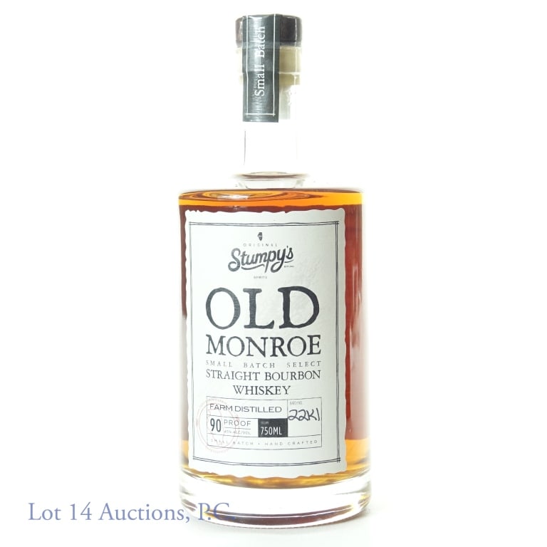 Stumpy's Old Monroe Bourbon Whiskey Auction