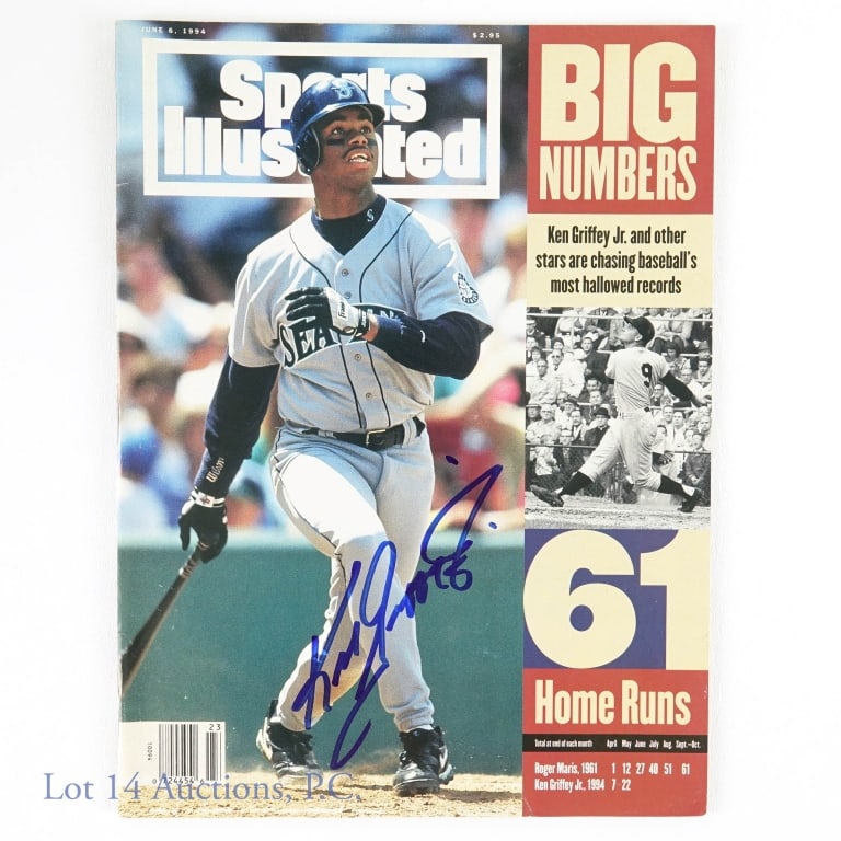 Ken Griffey Jr Signed 1994 Sports Illustrated (1 of 2)