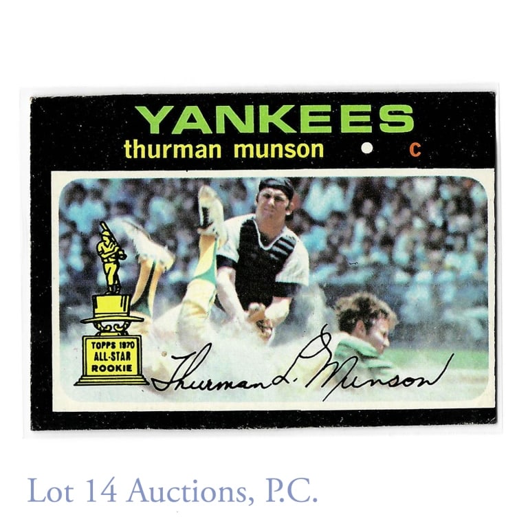 1971 Topps #5 Thurman Munson MLB Rookie Card (1 of 2)