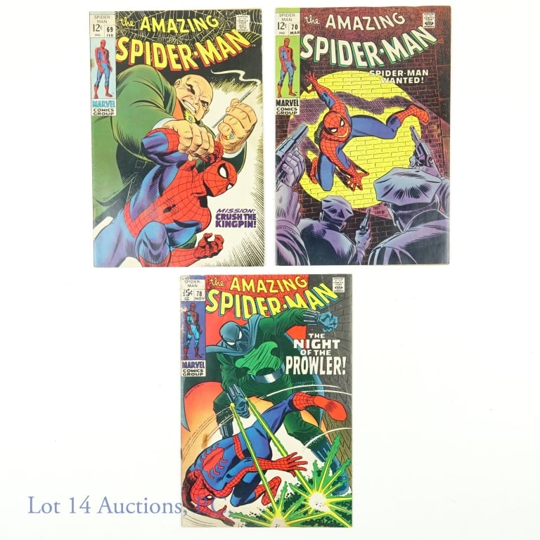 Marvel Comics The Amazing Spider-Man #69 #70 #78 (1 of 12)
