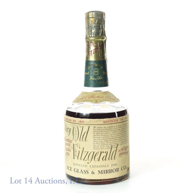 1958 Very Old Fitzgerald Bourbon Stitzel-Weller: ***NOTE: Part of the foil has been cut into, but this bottle remain sealed. Most of the bonded tax strip is missing, but the seal remains. Shoulder fill. *** Very Old Fitzgerald original sour mash Ken