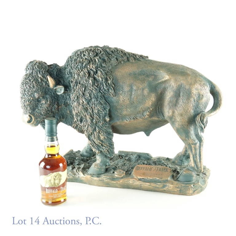 Big Buffalo Trace Statue & 375ml Bourbon Pick Auction