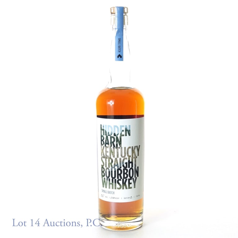 Hidden Barn Bourbon Whiskey - Batch #2: Hidden Barn small batch Kentucky straight bourbon whiskey - Batch #2. 55% ABV (110 proof). 750 ml. Neeley Family Distillery.