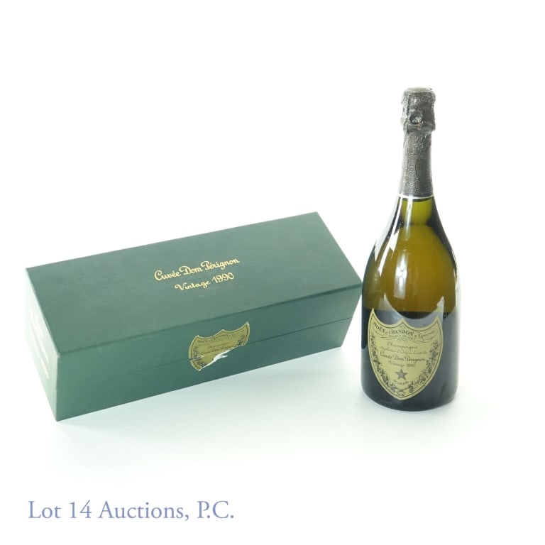 1990 Dom Perignon Champagne (w/ Box) Auction