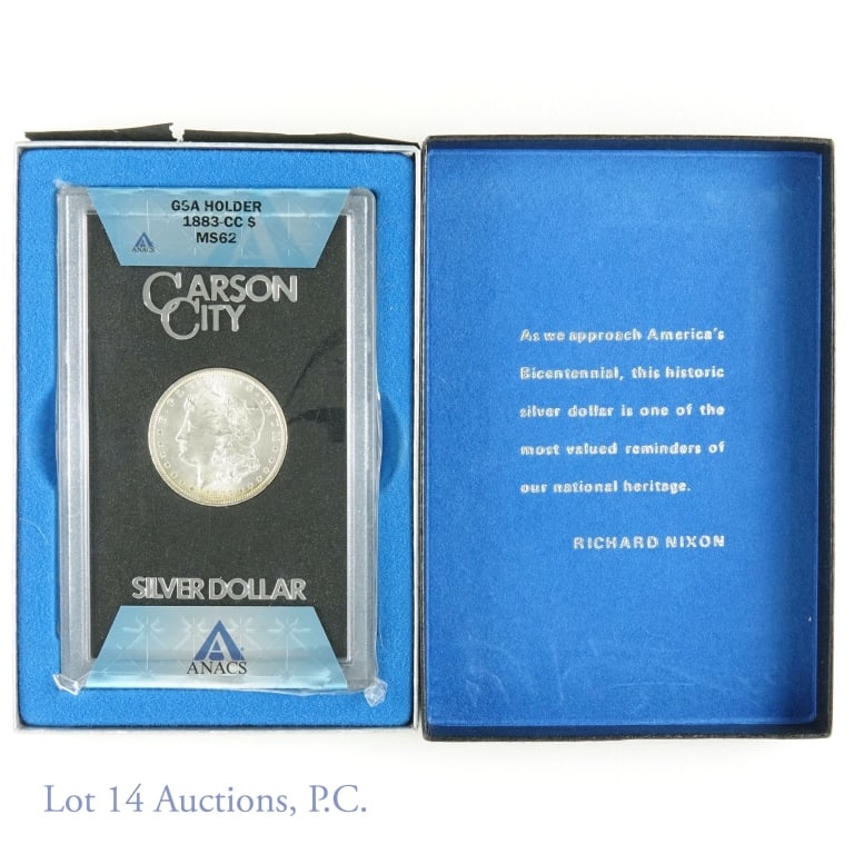 1884-CC Silver Morgan $1 from U.S. GSA (NGC MS 62) (1 of 7)