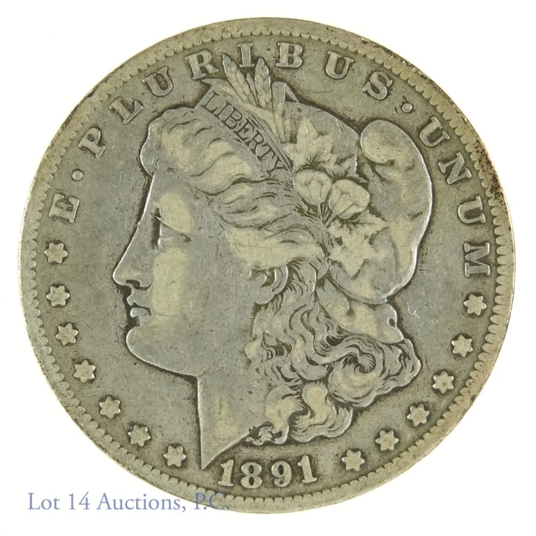1891-CC Silver Morgan Dollar (1 of 2)