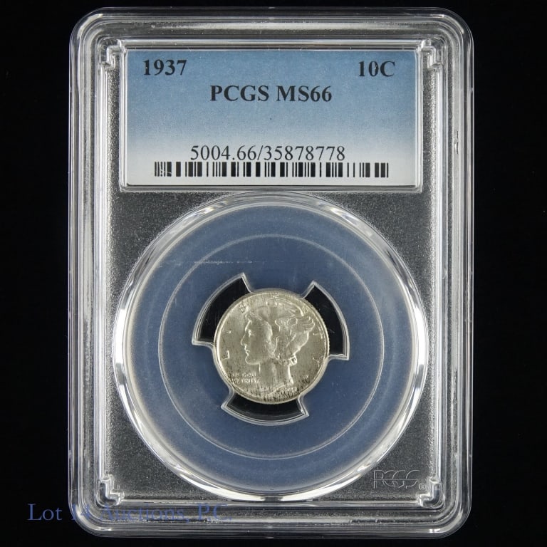 1937 Silver Mercury Dime (PCGS MS66) (1 of 3)