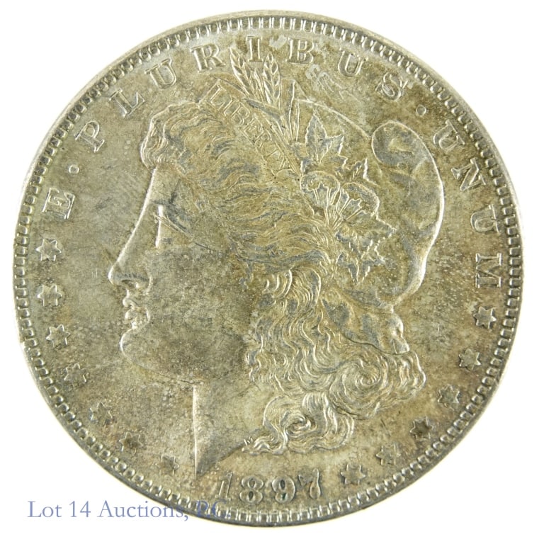 1897 Silver Morgan Dollar (AU?) (1 of 2)