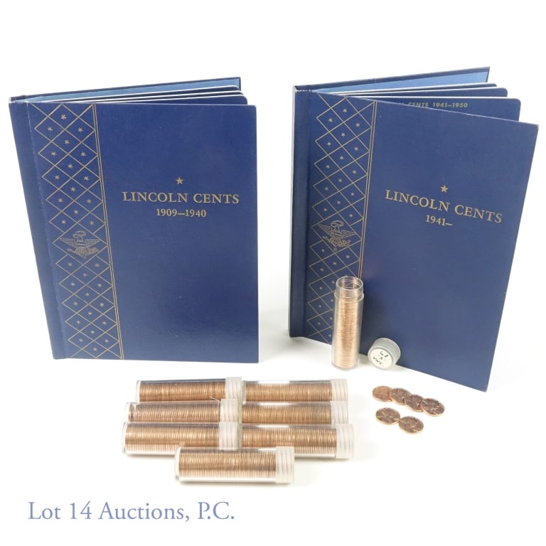 Lincoln Cent Albums & Rolls Collection (1 of 6)