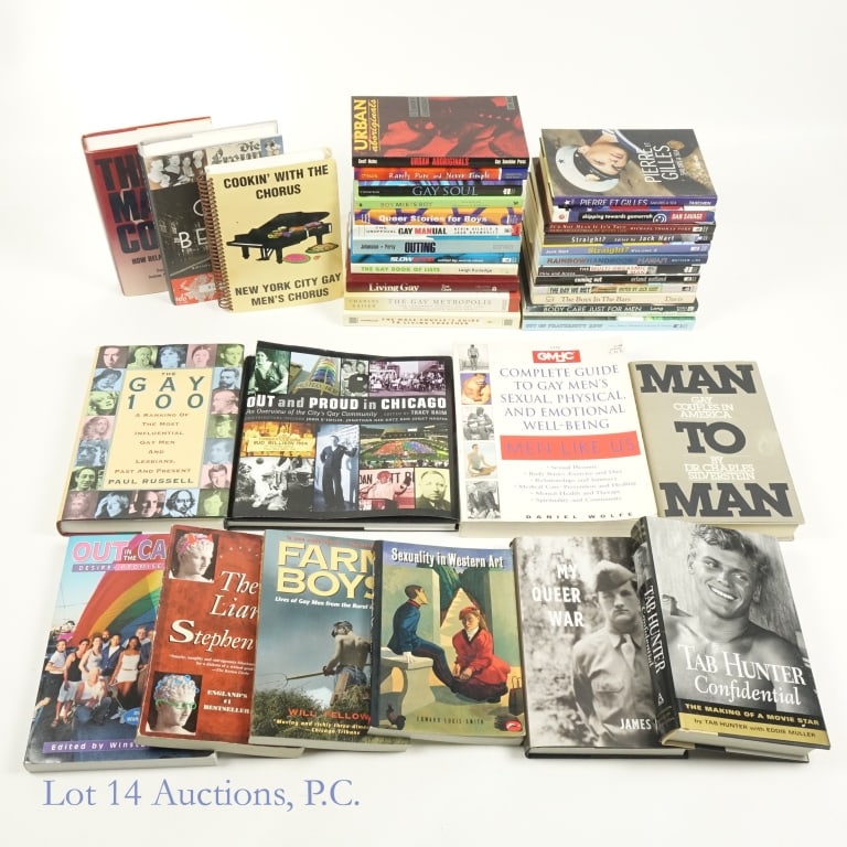 Gay Non-Fiction Book Collection (38): ***This lot can be shipped by USPS Media Mail for lower shipping cost. *** Collection of 38 Gay non-fiction books. Essay collections, relationship and life advice, travel, biography, history. Books ar
