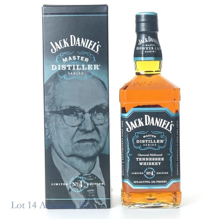 Jack Daniel's Master Distillery Series #4: Jack Daniel's Master Distillery Series #4 Tennessee Whiskey, 86 Proof, 750 ml, Jess Gamble, Bottle #AET8536, Box included in good condition.