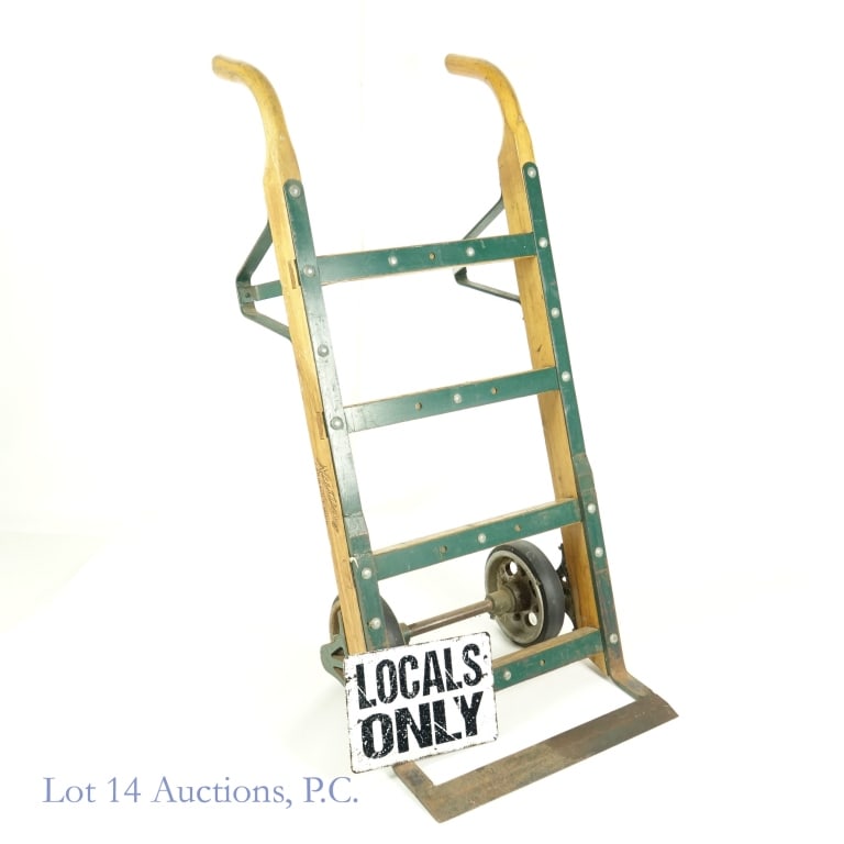 Nutting 16-13L Hand Truck Dolly: *** LOCAL PICKUP or 3rd party shipping only. Lot 14 Auctions will NOT ship this item from our location. *** Nutting model 16-13-L hand truck / dolly. 46.5" tall from ground to top of handles at rest. 