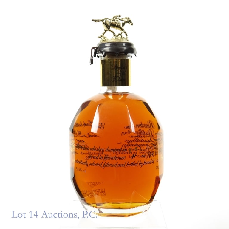 Blanton's Gold Edition Bourbon ("N", Poland): Blanton's Gold Edition Kentucky straight bourbon whiskey. 103 proof. 700 ml. Dumped on 8-9-21 from barrel no. 547 stored in warehouse H on Rick No. 38. Bottle No. 65 (number is slightly smeared). "N" 