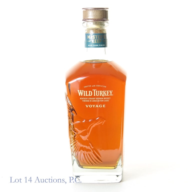 Wild Turkey Master's Keep: Voyage Bourbon: Wild Turkey Master's Keep: Voyage Bourbon, 106 Proof, 750 ml, Barrel Finish: Port Still Rum Cask, Aged: 10 Years, Case NOT included.