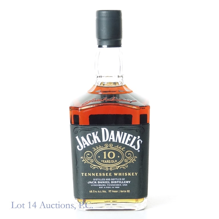 Jack Daniel's 10 Year Tennessee Whiskey Batch 2: Jack Daniel's 10 Year Tennessee Whiskey, 97 Proof, 700 ml, Batch #2.