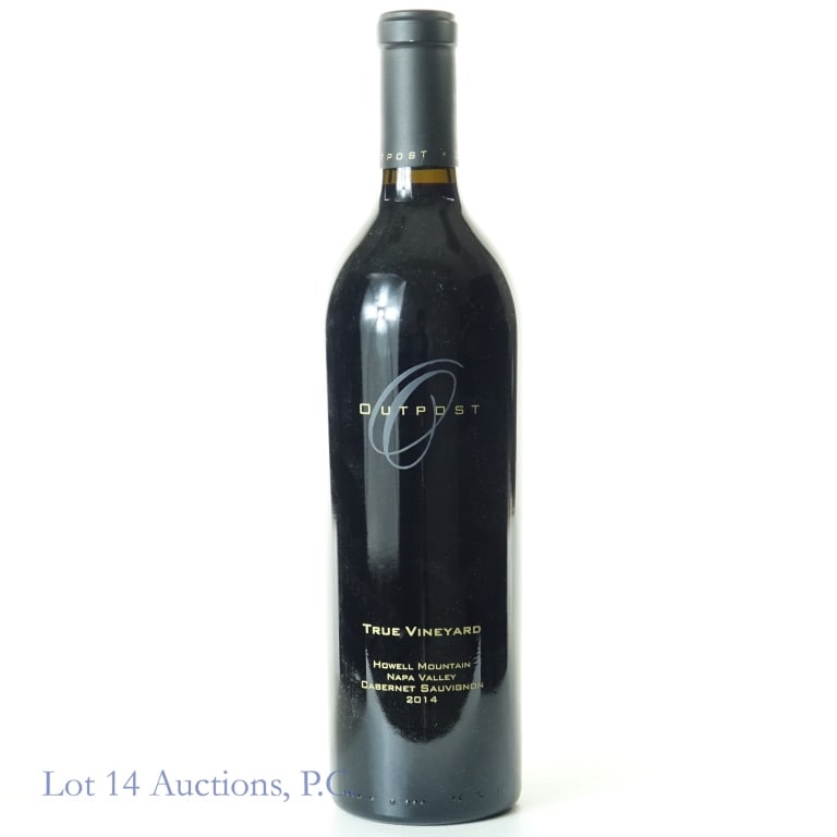 2014 Outpost True Vineyard Howell Mtn Cabernet: 2014 Outpost True Vineyard Howell Mountain Napa Valley Cabernet Sauvignon, 14.6% ABV, 750 ml, Vintage: 2014, Region: Napa Valley, California. "The limited-production 2014 Cabernet Sauvignon True Viney