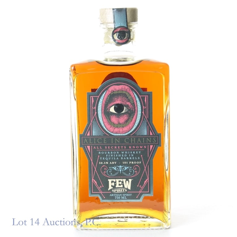Few Spirits Alice in Chains Bourbon: Few Spirits Alice in Chains Bourbon, 101 Proof, 750 ml.