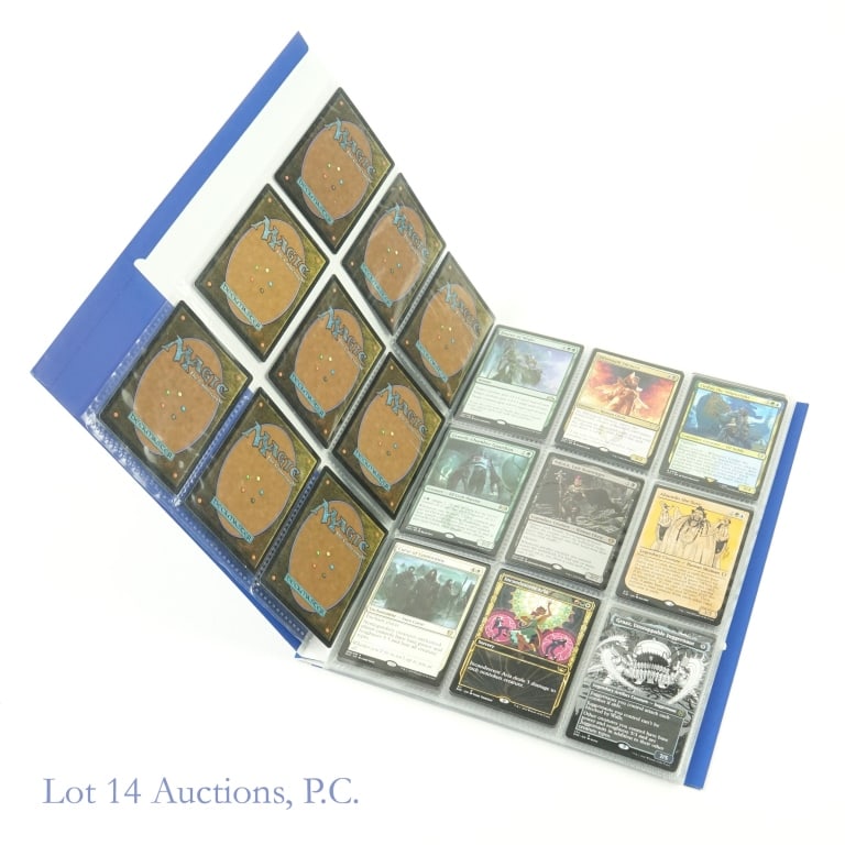 Magic The Gathering (MTG) Trading Cards (135): Magic The Gathering (MTG) Trading Cards (135 Cards Total). Features (15) pages of cards that are exclusively Mythic (orange-red / bronze) & Rare (gold). Also features some Legendary Creatures. The car