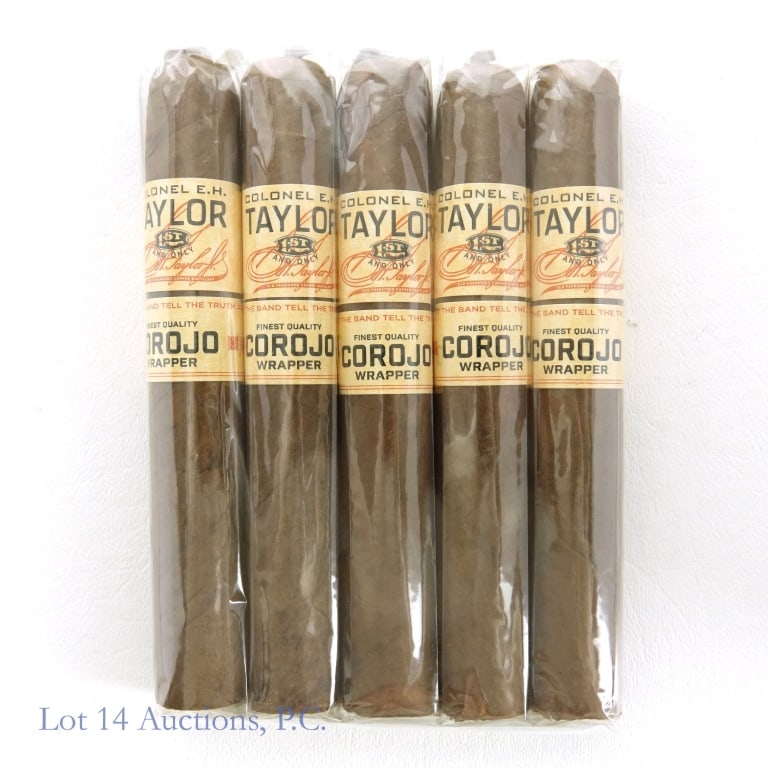 ol. E.H. Taylor Corojo Wrapper Cigar 5-Pack: Colonel E.H. Taylor Corojo Wrapper Cigars, Pack of 5. Origin: Dominican Republic. Size: Toro Gordo 6x56.