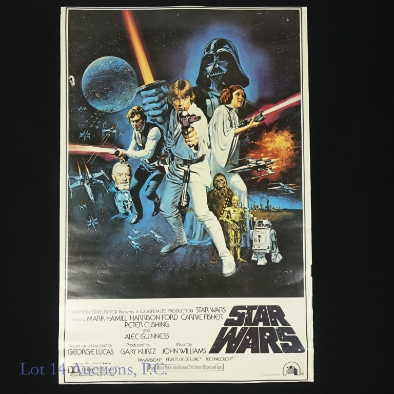 1977 Star Wars A New Hope Film / Movie Poster: 1977 Portal Publications Star Wars A New Hope Film / Movie Poster (24x36). Possibly the most iconic movie franchise in cinema history, Star Wars monumentally changed Hollywood upon its release in 1977