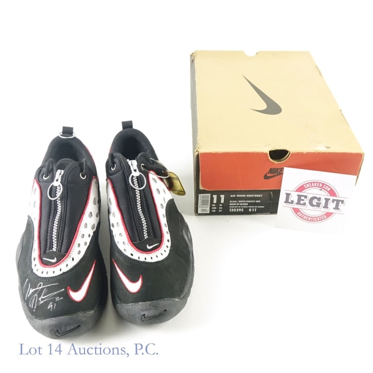Signed 1996 Nike Air Worm Ndestrukt Og size 11 coa