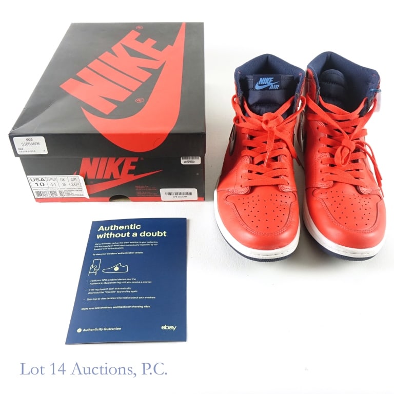 2016 Air Jordan 1 David Letterman (Size 10) (COA): 2016 Nike Air Jordan 1 Retro High David Letterman NBA Basketball Sneakers / Shoes (Men's Size 10) (Original Box & Paper) (Brand New / New In Box - NIB / Never Worn) (eBay Authenticity Guarantee) (Colo