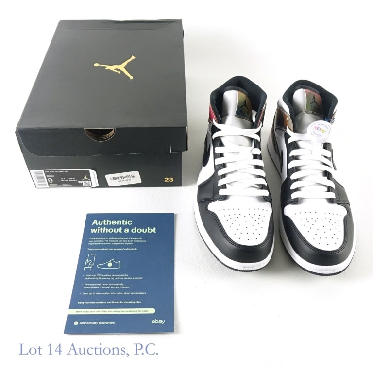 2021 Air Jordan 1 Mid SE Heat Reactive (Size 9) (COA): 2021 Nike Air Jordan I Mid SE Heat Reactive NBA Basketball Sneakers / Shoes (Men's Size 9) (Original Box & Paper) (Brand New / New In Box - NIB / Never Worn) (eBay Authenticity Guarantee) (Colorway -