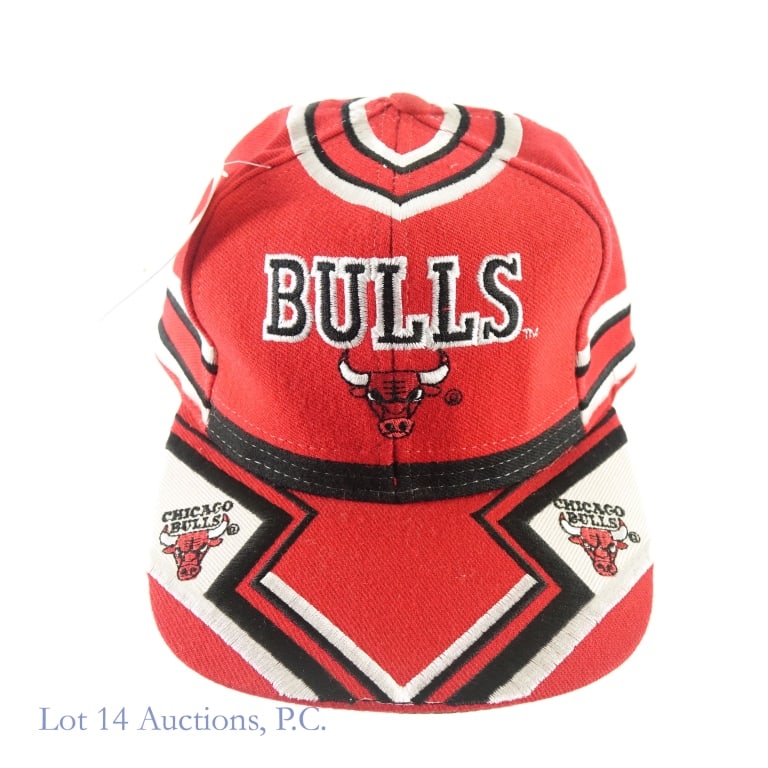 1990s Vintage Chicago Bulls NBA Hat (New W/Tags): Rare 1990s T.E.I. Chicago Bulls NBA Officially Licensed Hat (Vintage - VTG / Original - OG) (Brand New / Never Worn / Original Tags / New Old Stock - NOS / New Deadstock). This hat has never been worn