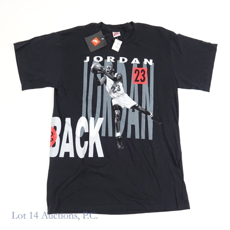 1991 Nike Jordan Pippen Back 2 Back T-Shirt (New W/Tags): 1991 Nike Air Back 2 Back Jordan Pippen T-Shirt (Size L - Large) (Vintage - VTG / Original - OG) (Brand New / Never Worn / Original Tags / New Old Stock - NOS / New Deadstock). This shirt has never be