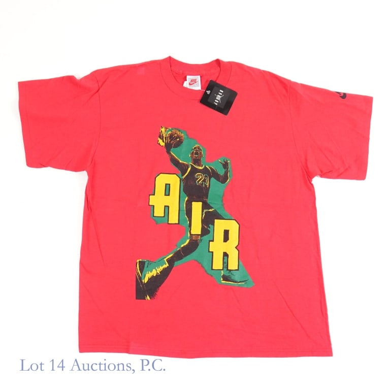 1992 Nike Air Jordan Collection T-Shirt (New W/Tags): 1992 Nike Air Jordan Collection Michael Jordan T-Shirt (Size L - Large) (Vintage - VTG / Original - OG) (Brand New / Never Worn / Original Tags / New Old Stock - NOS / New Deadstock). This shirt has n