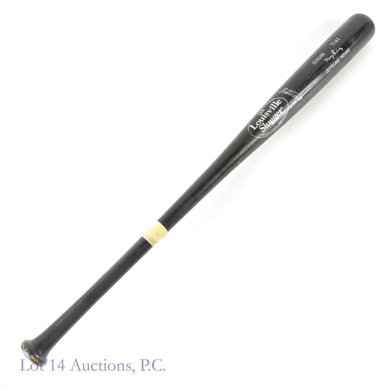 Manny Ramirez Game Used Louisville Slugger MLB Bat: Manny Ramirez Game Used 125 Louisville Slugger Genuine T141 Manny Ramirez Cleveland Indians Professional Model MLB Baseball Bat. Lot 14 guarantees the authenticity of this item (read auction info for 