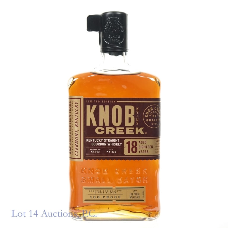 Knob Creek 18 Year Bourbon, 100 Proof, 750 ml.: Knob Creek 18 Year Bourbon, 100 Proof, 750 ml.
