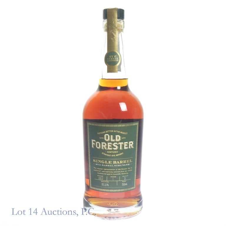 Old Forester Single Barrel Rye, 130.2 Proof, 750 ml.: Old Forester Single Barrel Rye, 130.2 Proof, 750 ml.