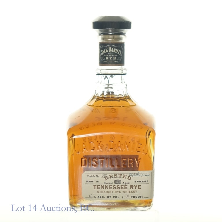 Jack Daniel's Rested Rye (Batch 2): Jack Daniel's Rested Rye, 80 Proof, 750 ml, Batch #2, Bottle #63135.