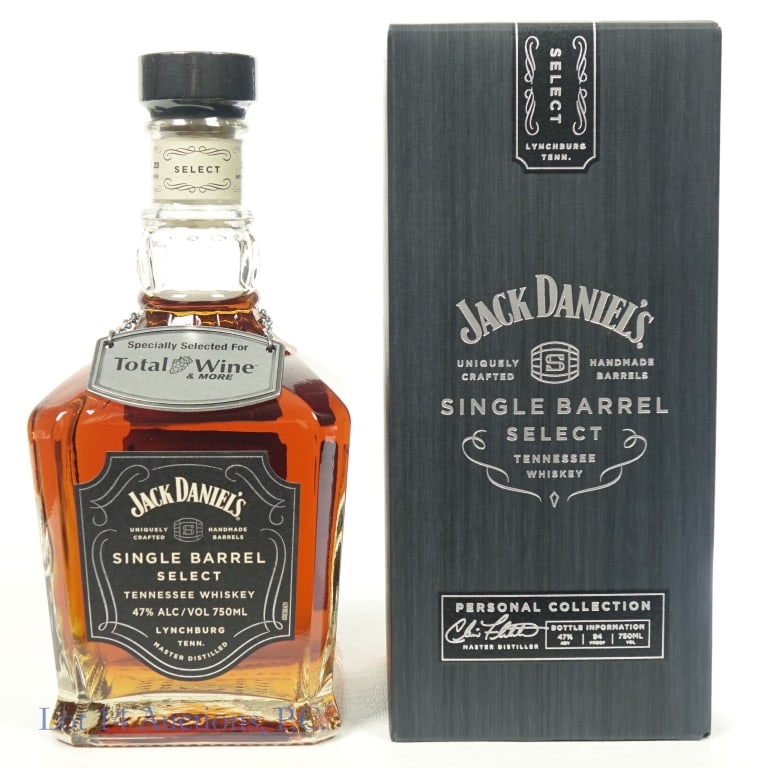 Jack Daniel's Single Barrel Select Store Pick: Jack Daniel's Single Barrel Select Tennessee Whiskey (2023), 94 Proof, 750 ml, Total Wine & More Private Selection, Bottled: 08-11-23, Barrel #23-07010. Box included with private selection neck tag.