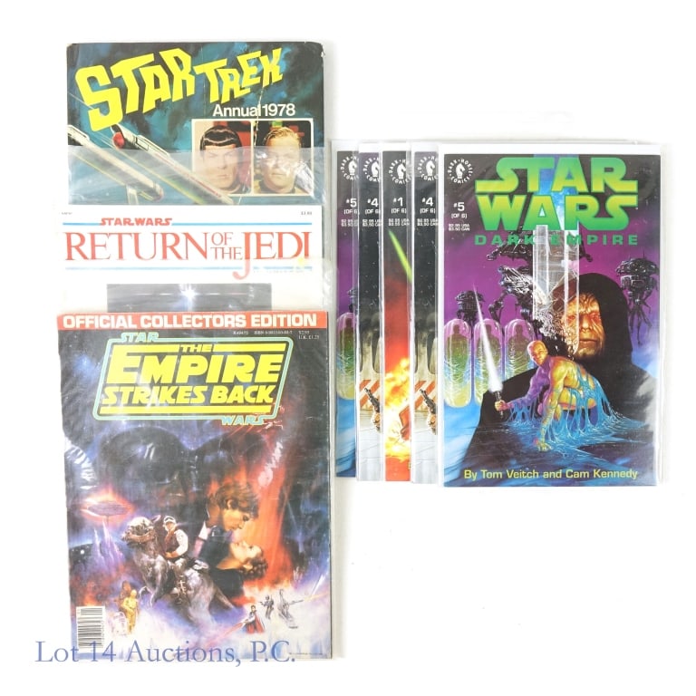 Marvel & Dark Horse Star Wars Comics (9): Marvel / Dark Horse Star Wars Comics (9 Total). Includes a Star Wars Empire Strikes Back Collector's Edition, Star Wars Return Of The Jedi Collector's Edition, Marvel Super Special Star Wars Return Of