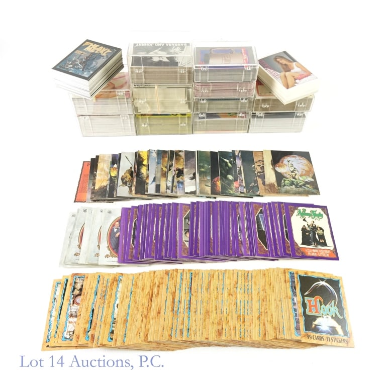 Fantasy Horror Adult Trading Card Sets: 1991 Heavy Metal Magazine Cover trading cards (complete 90 card set) ***** 1987 Rosem Ent "Night of the Living Dead" complete 50 card set ***** 1988 Topps "Dinosaurs Attack!" trading cards (set is mis